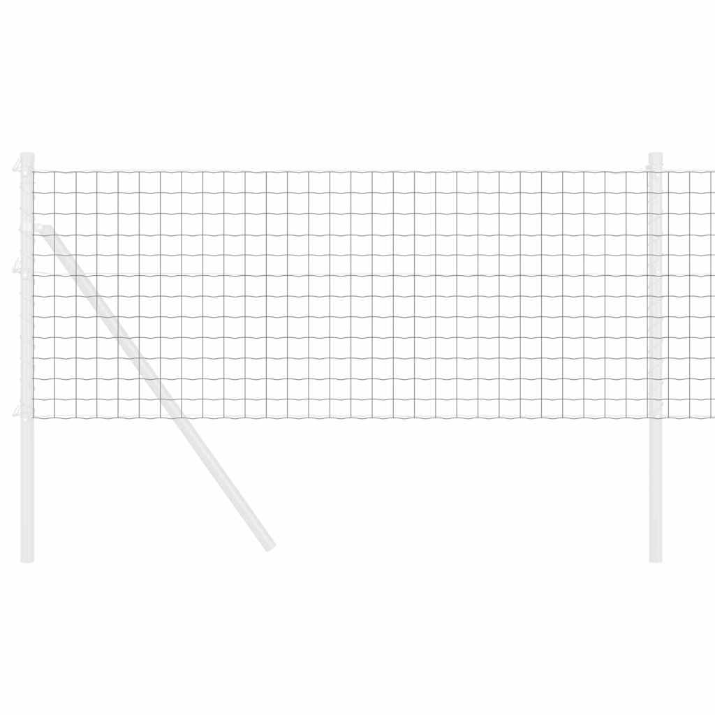 Cerca Euro Cinzeto 0.4 x 10 m Ferro revestido de PVC