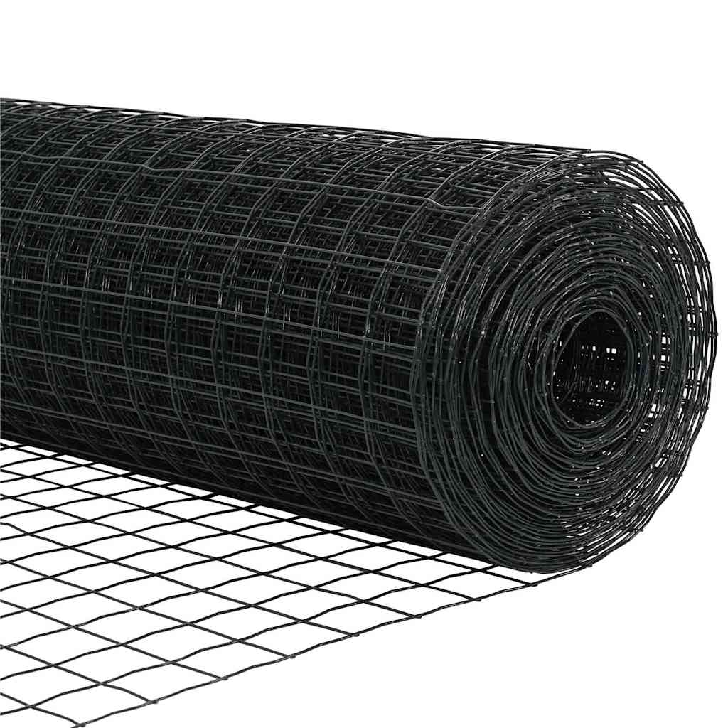 Cerca Euro Cinzeto 0.8 x 10 m Ferro revestido de PVC