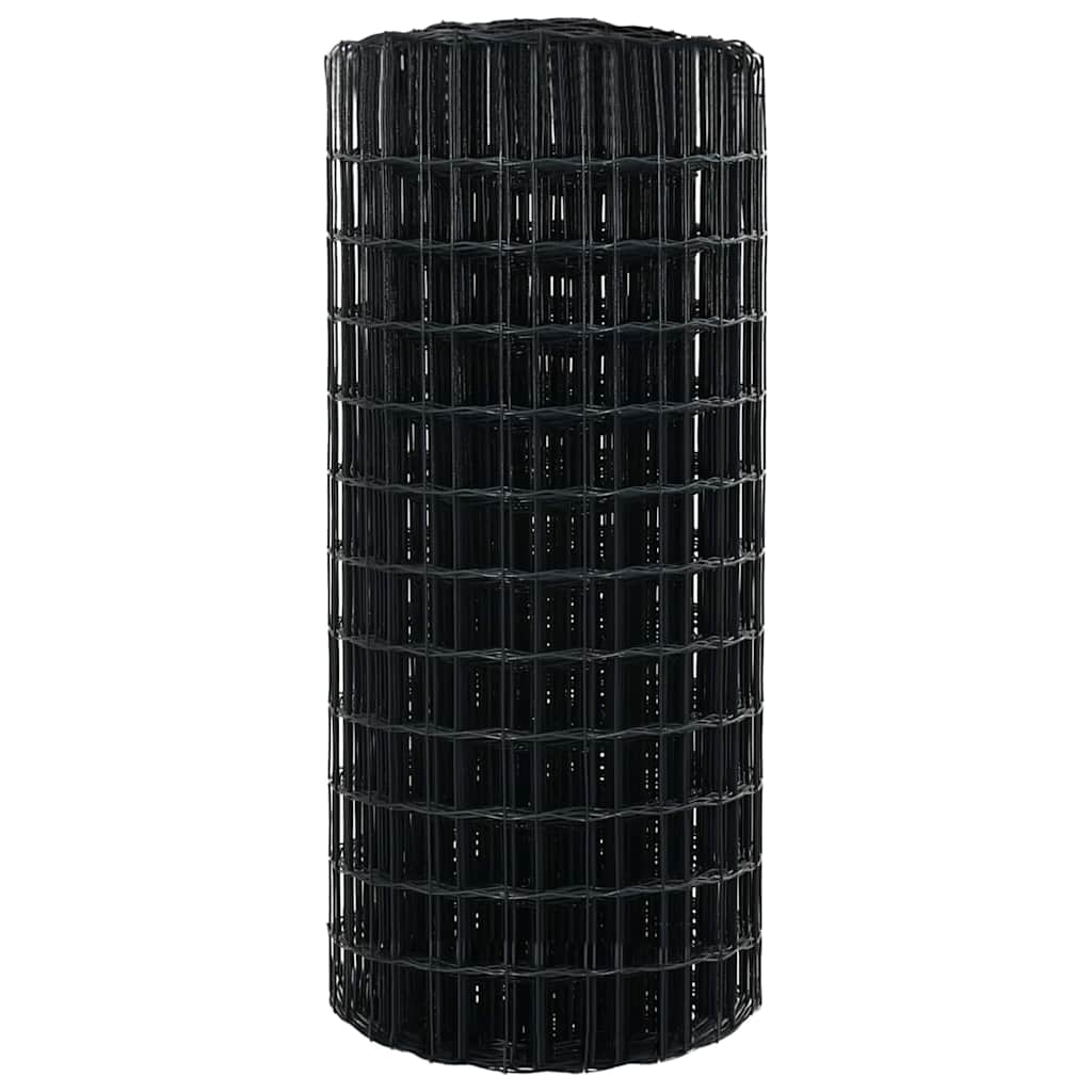 Cerca Euro Cinzeto 0.8 x 10 m Ferro revestido de PVC