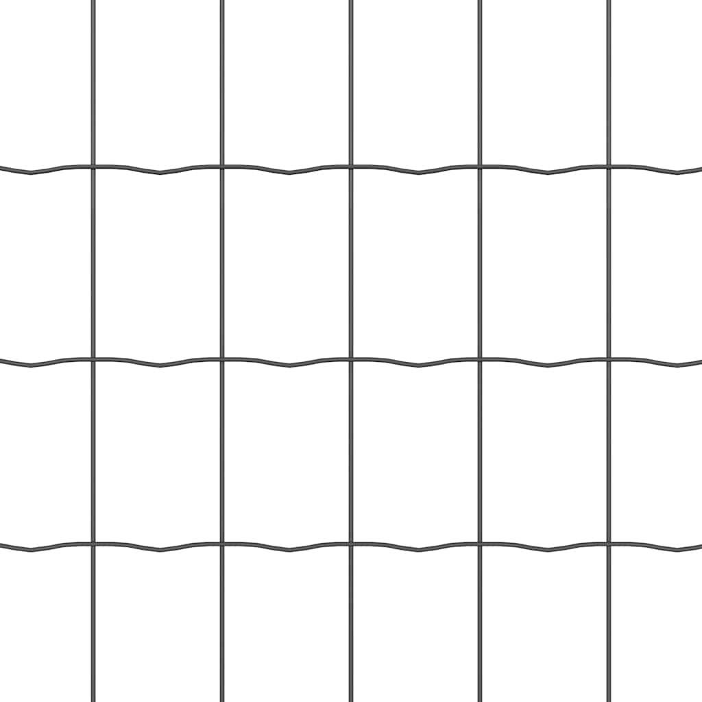 Cerca Euro Cinzeto 0.4 x 10 m Ferro revestido de PVC