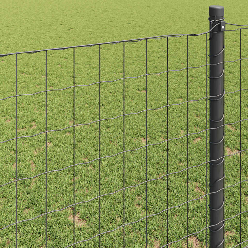 Cerca Euro Cinzeto 0.4 x 10 m Ferro revestido de PVC