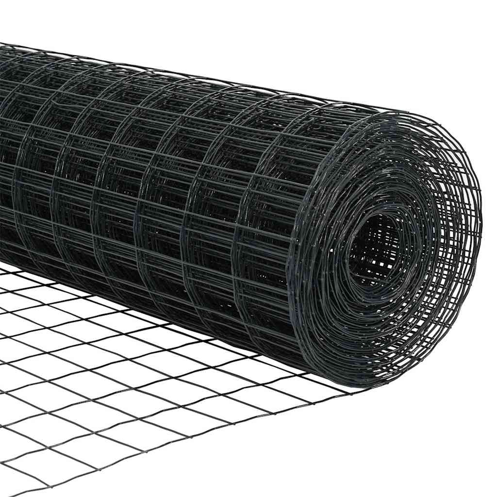 Cerca Euro Cinzeto 0.6 x 10 m Ferro revestido de PVC
