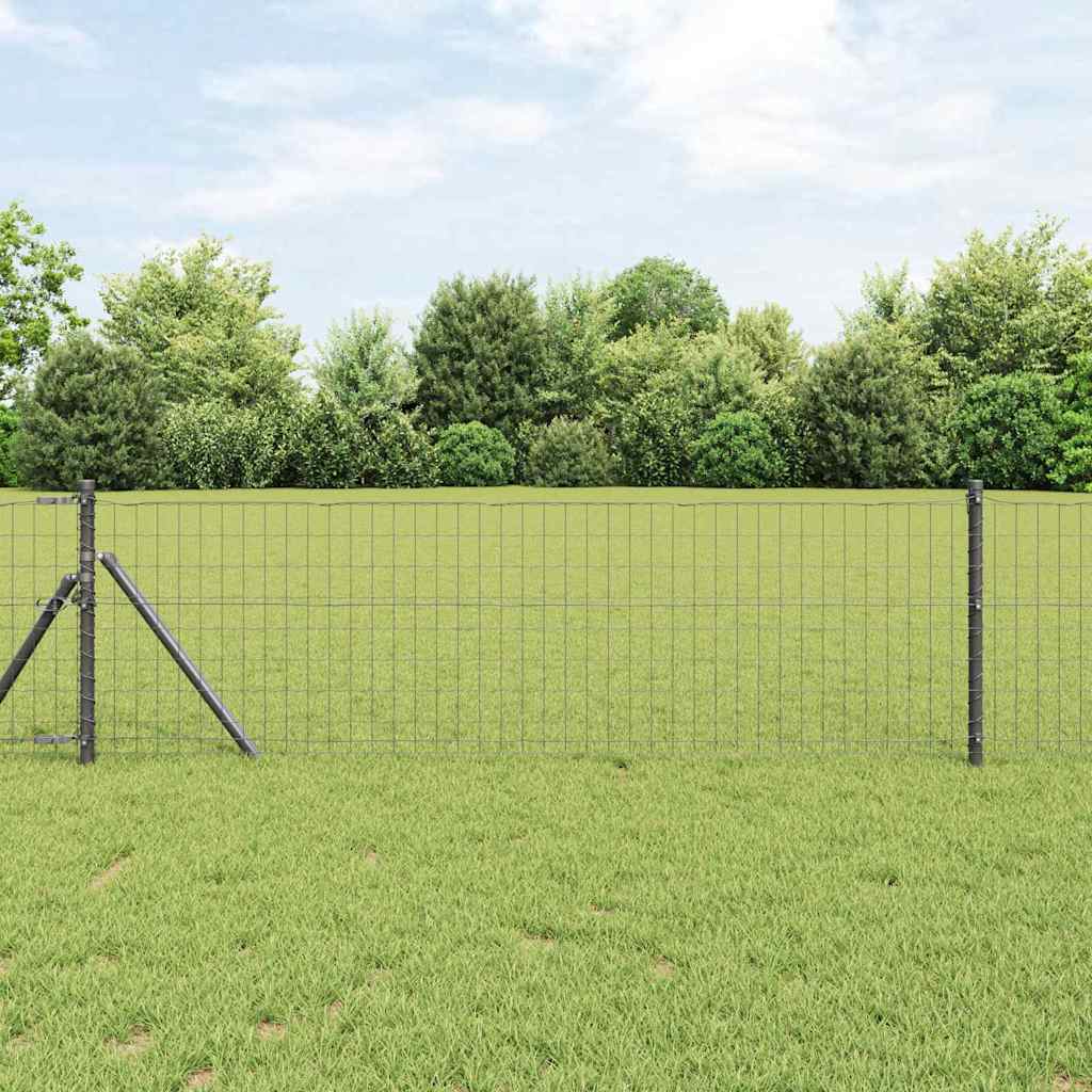 Cerca Euro Cinzeto 0.6 x 10 m Ferro revestido de PVC