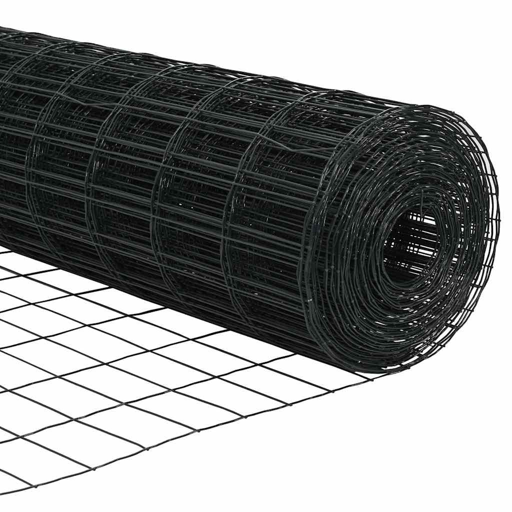 Cerca Euro Cinzeto 0.4 x 10 m Ferro revestido de PVC