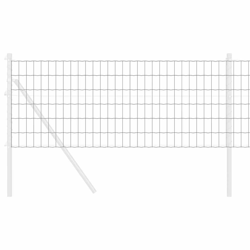 Cerca Euro Cinzeto 0.4 x 10 m Ferro revestido de PVC