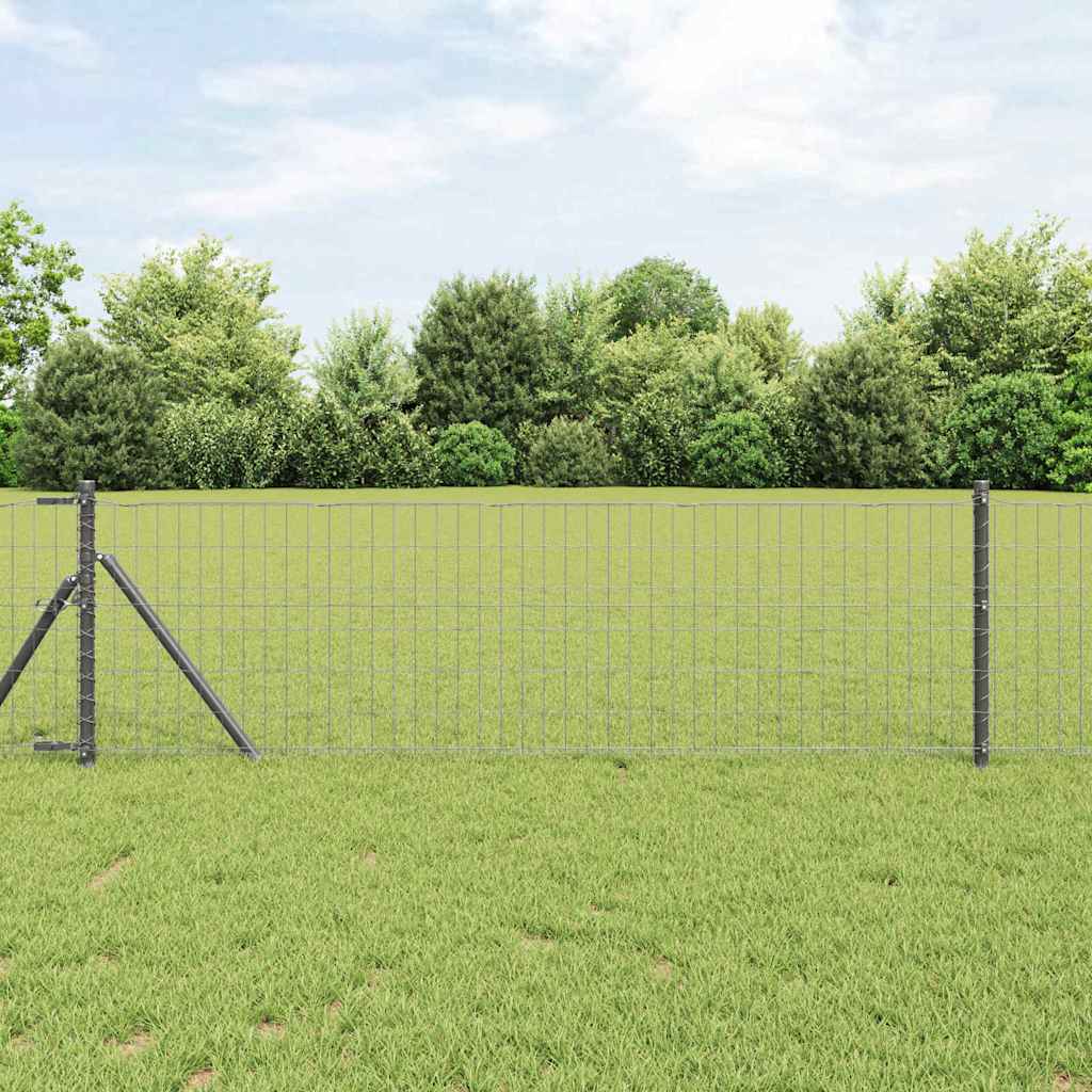 Cerca Euro Cinzeto 0.6 x 10 m Ferro revestido de PVC