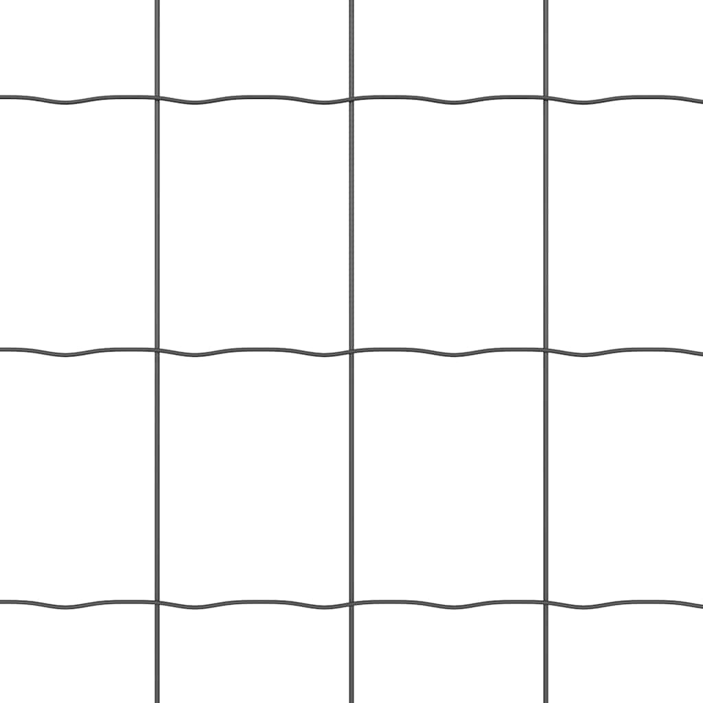 Cerca Euro Cinzeto 0.4 x 10 m Ferro revestido de PVC