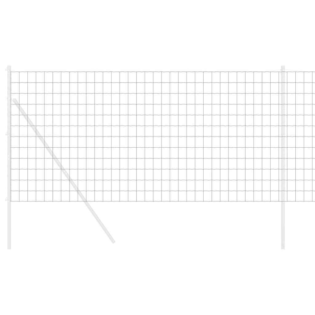 Cerca Euro Cinzeto 1 x 10 m Ferro revestido de PVC