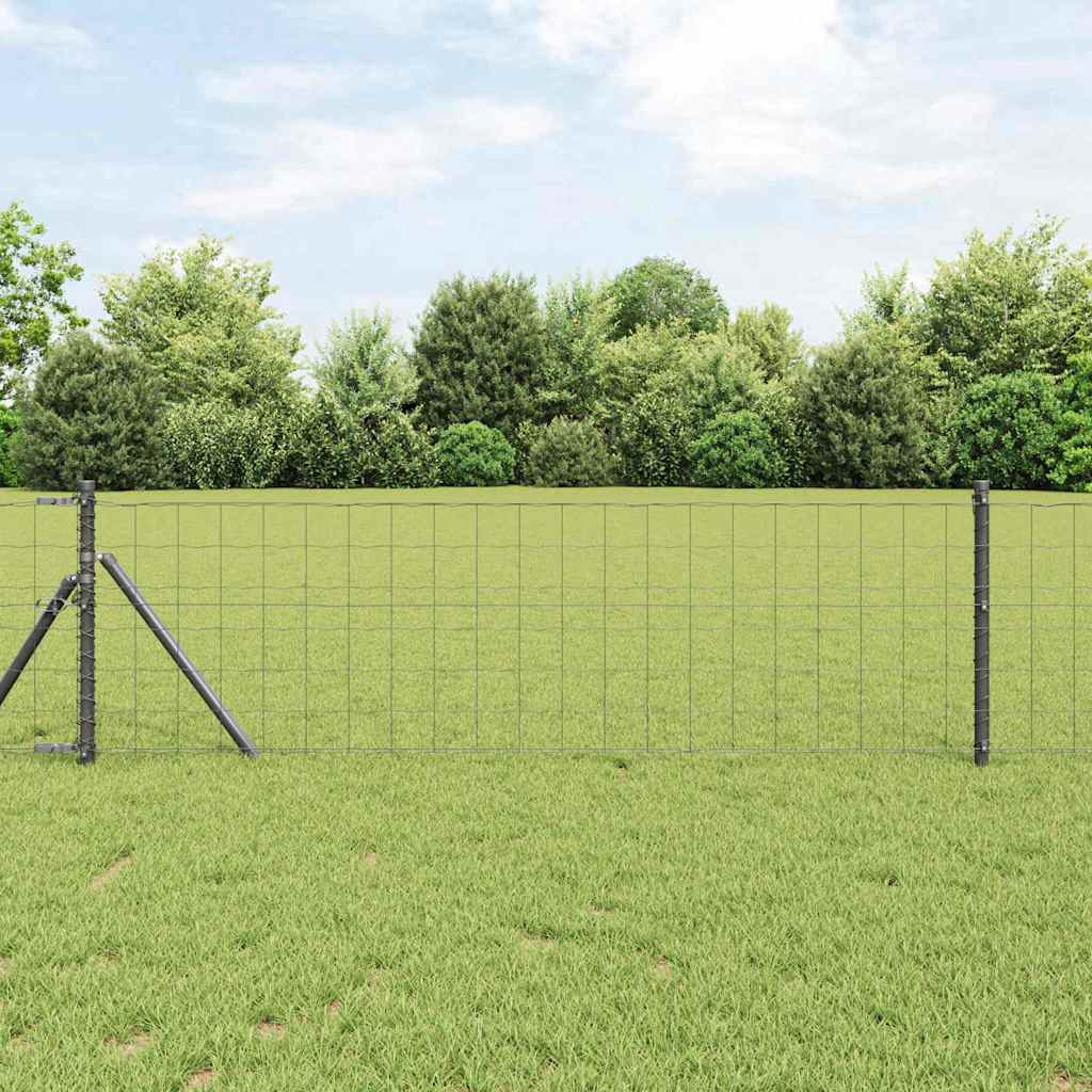 Cerca Euro Cinzeto 0.4 x 10 m Ferro revestido de PVC