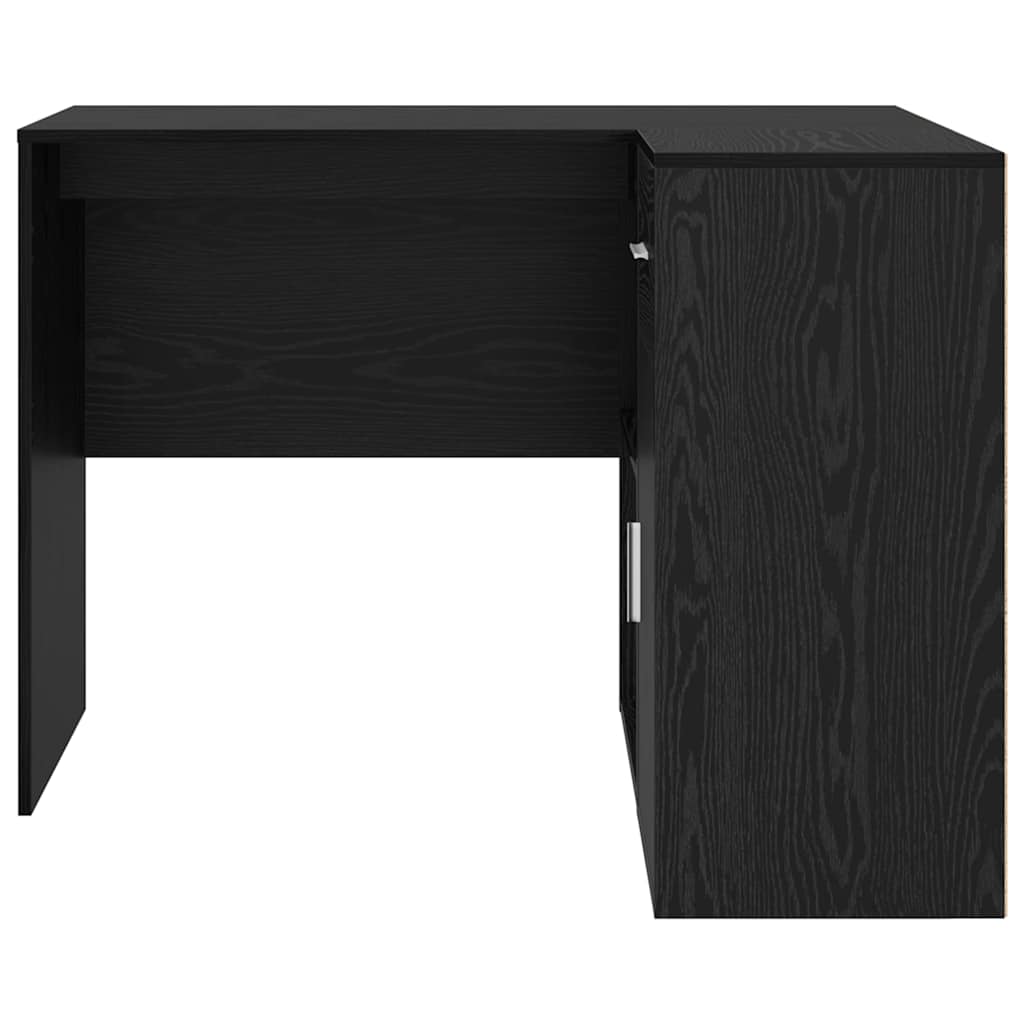 Secretária de canto com gaveta Carvalho preto 102 x 50 x 75 cm