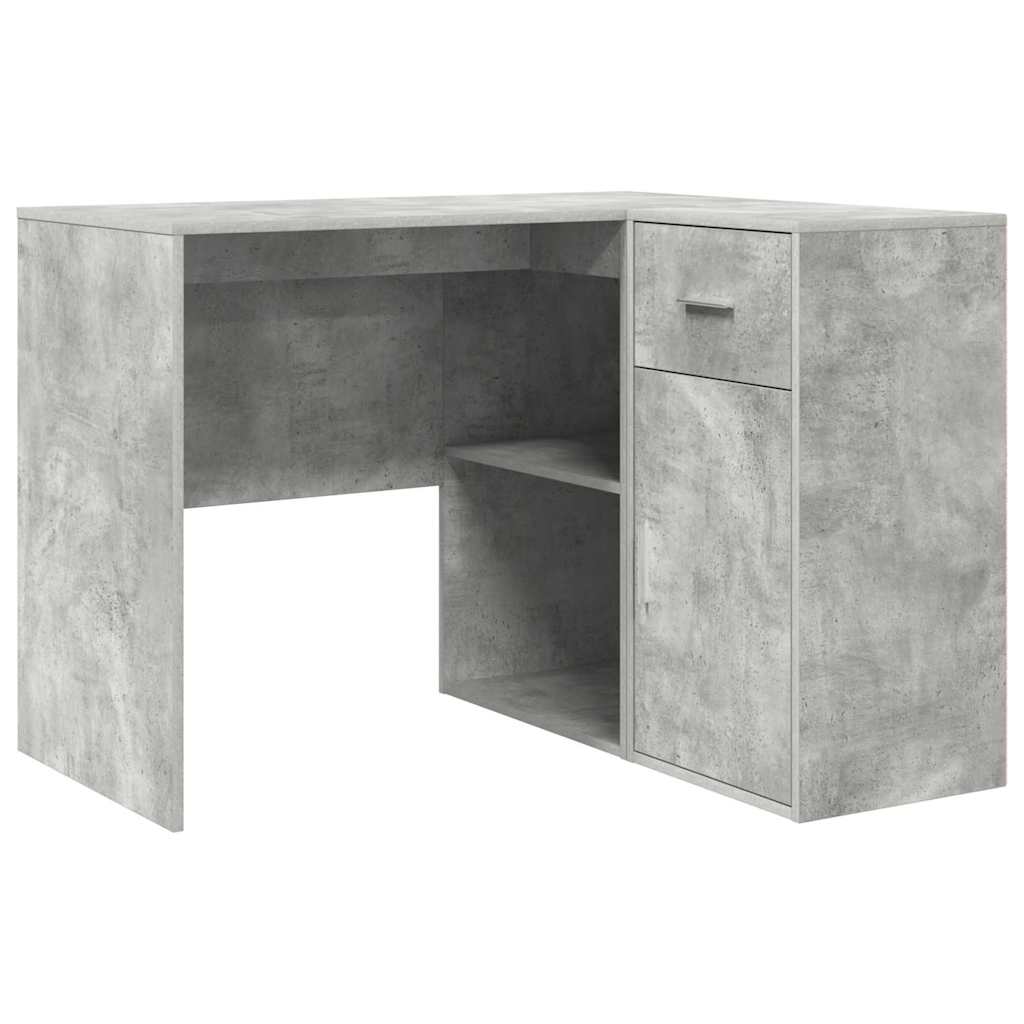 Secretária de canto com gaveta Cinzento 102 x 50 x 75 cm