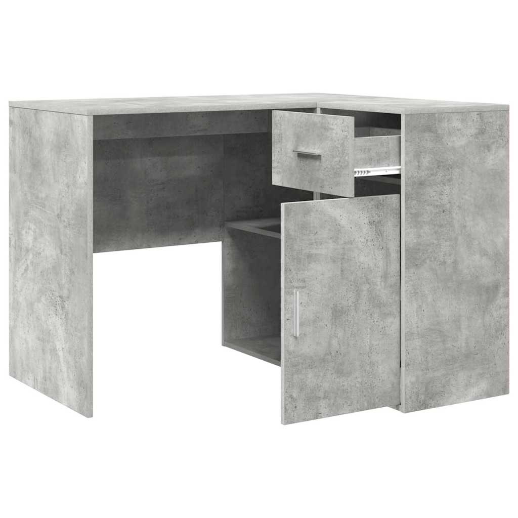 Secretária de canto com gaveta Cinzento 102 x 50 x 75 cm