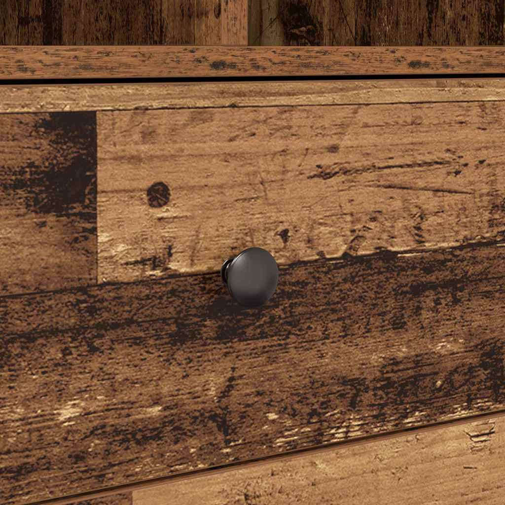 Mesa com Armazenamento 2 pcs Madeira Antiga 70 x 50 x 76 cm