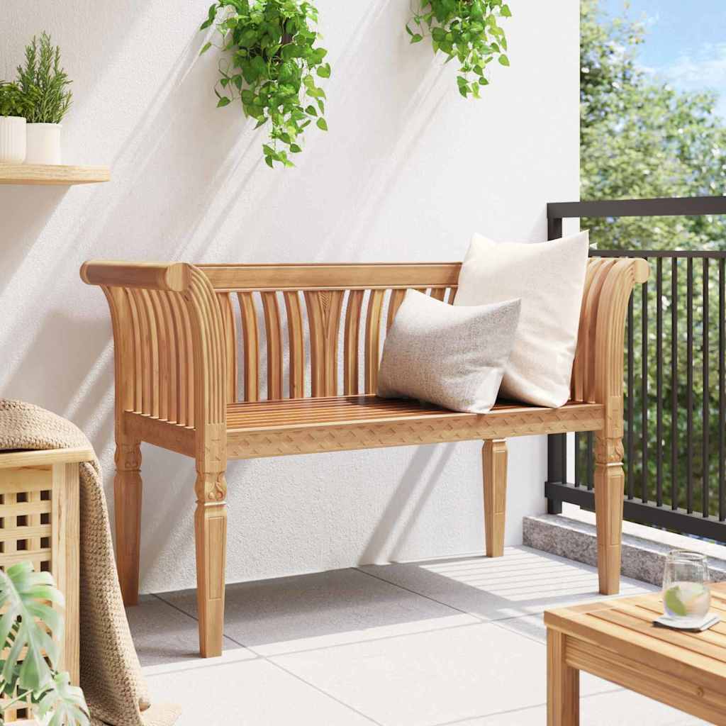 Banco de jardim Castanho 127.5 x 52 x 80 cm
