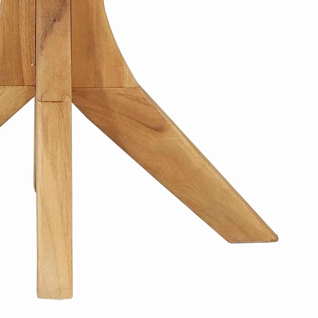 Mesa de centro Castanho 55 x 55 x 51 cm Madeira de teca maciça