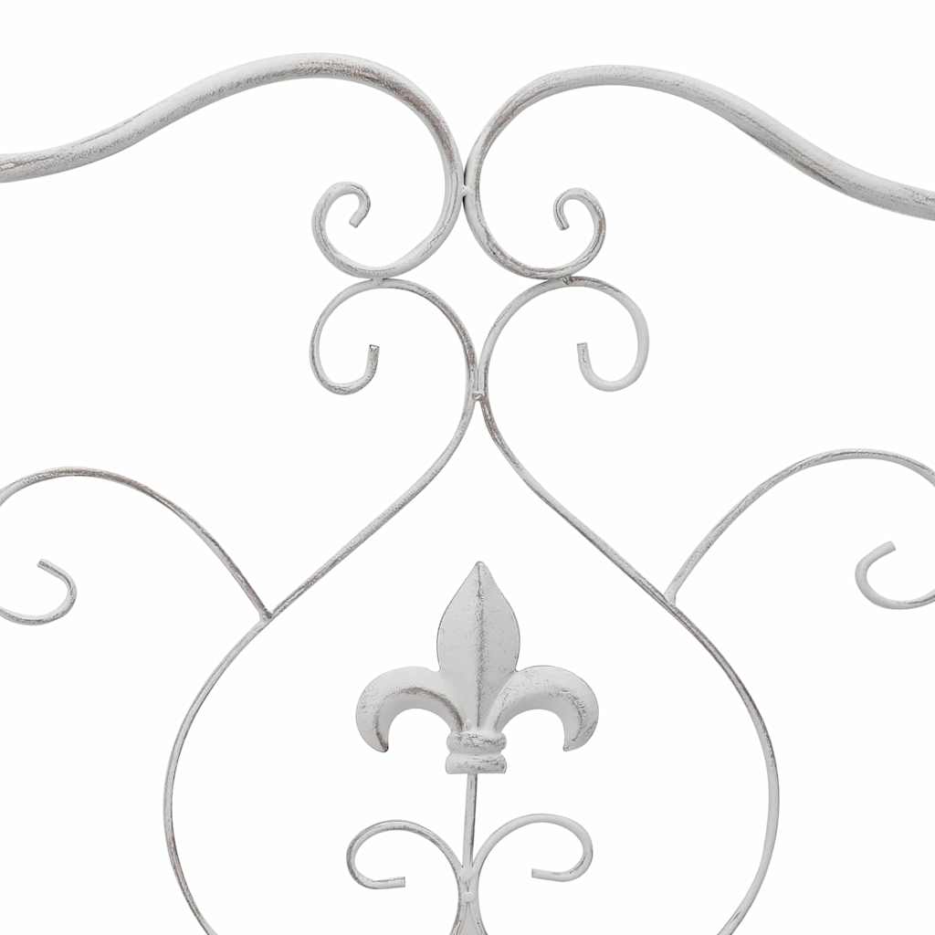 Banco de jardim Branco 104 x 54 x 93cm Aço