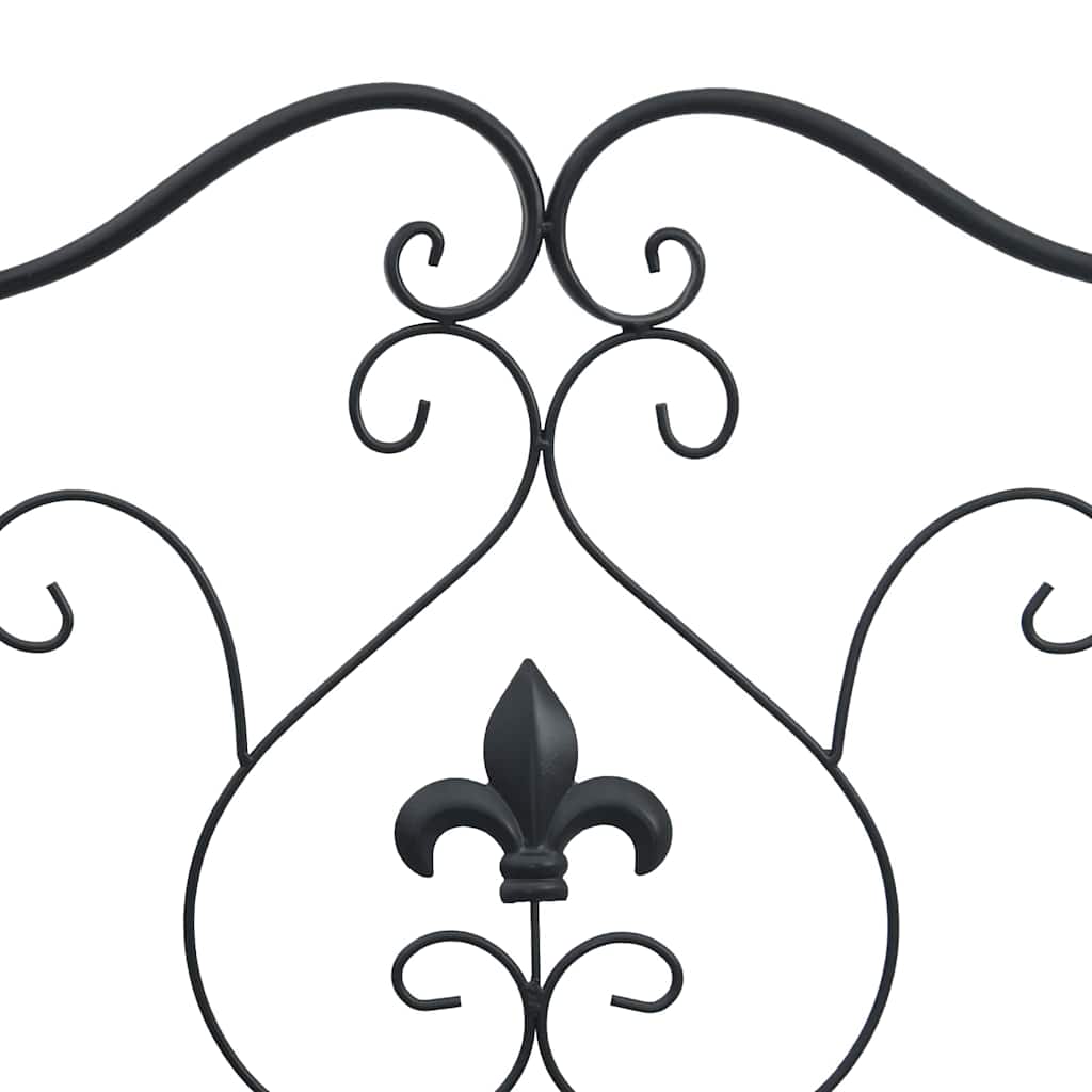 Banco de jardim Preto 104 x 54 x 93cm Aço