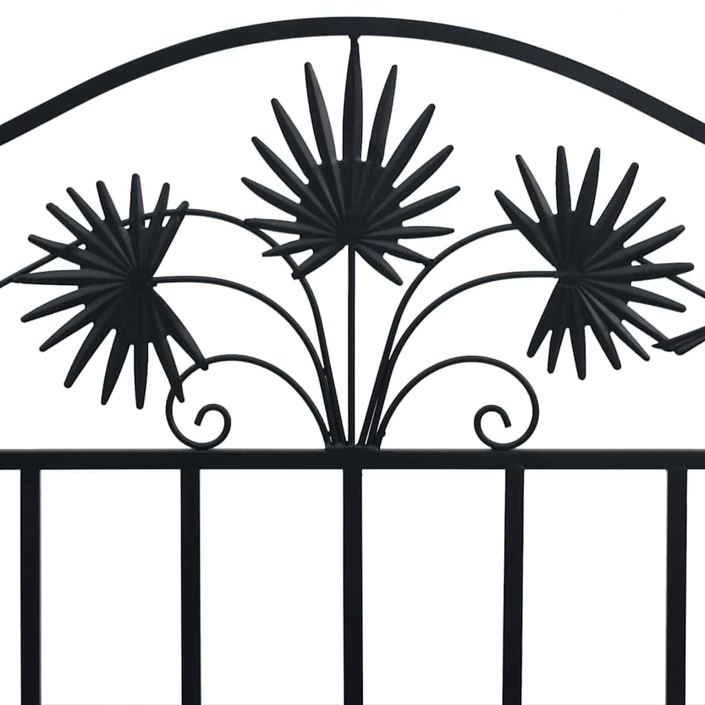 Banco de jardim Preto 104 x 54 x 93cm Aço
