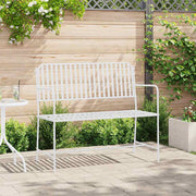 Banco de jardim Branco 104 x 54 x 93cm Aço