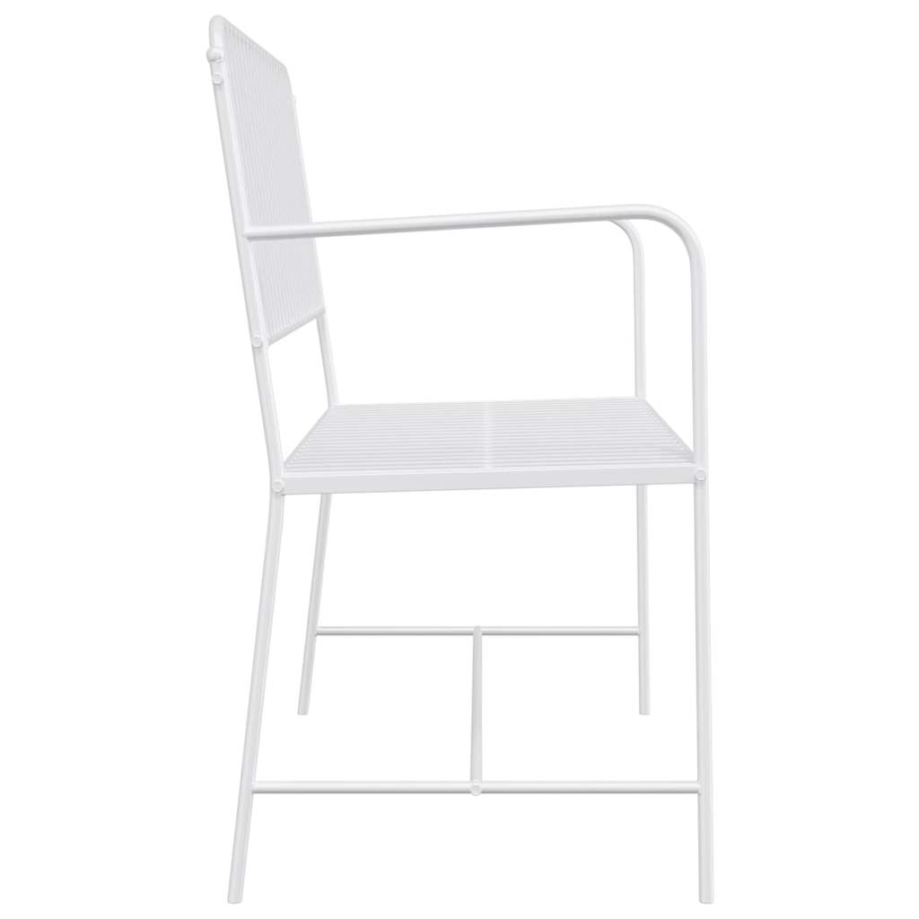 Banco de jardim Branco 104 x 54 x 93cm Aço