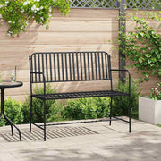 Banco de jardim Preto 104 x 54 x 93cm Aço