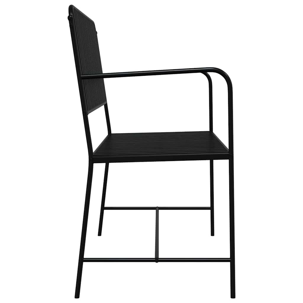 Banco de jardim Preto 104 x 54 x 93cm Aço