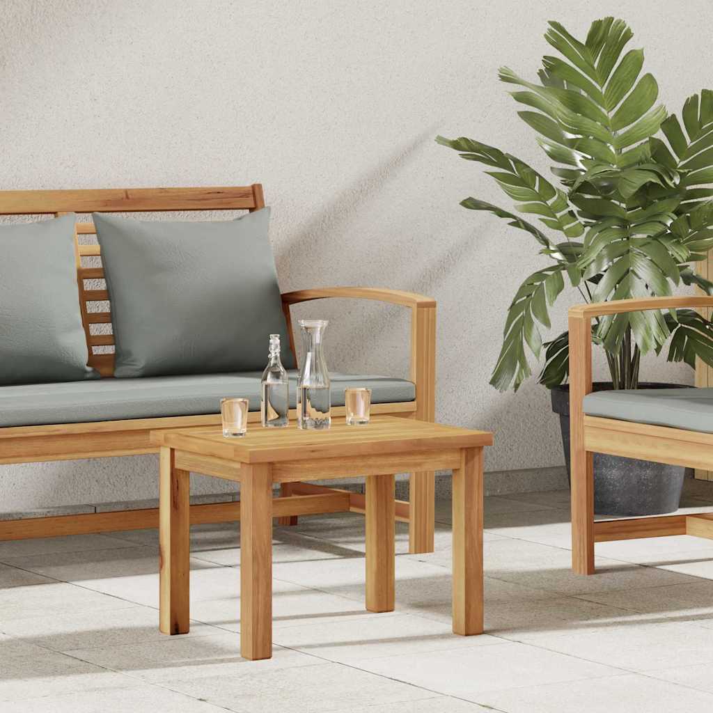 Mesa de centro Castanho 50 x 35 x 36 cm Madeira de teca maciça