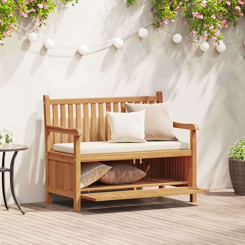 Banco de Armazenamento para Jardim Castanho 114 x 60 x 90 cm