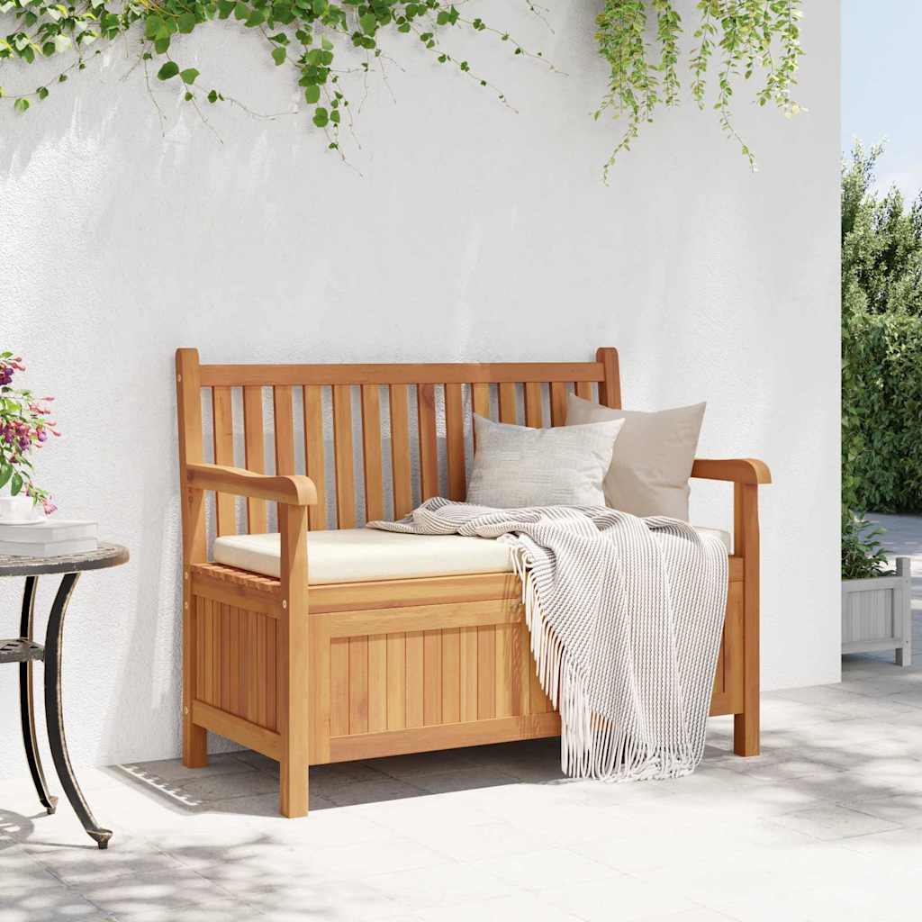 Banco de Armazenamento para Jardim Castanho 114 x 60 x 90 cm