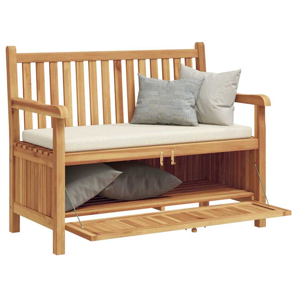 Banco de Armazenamento para Jardim Castanho 114 x 60 x 90 cm
