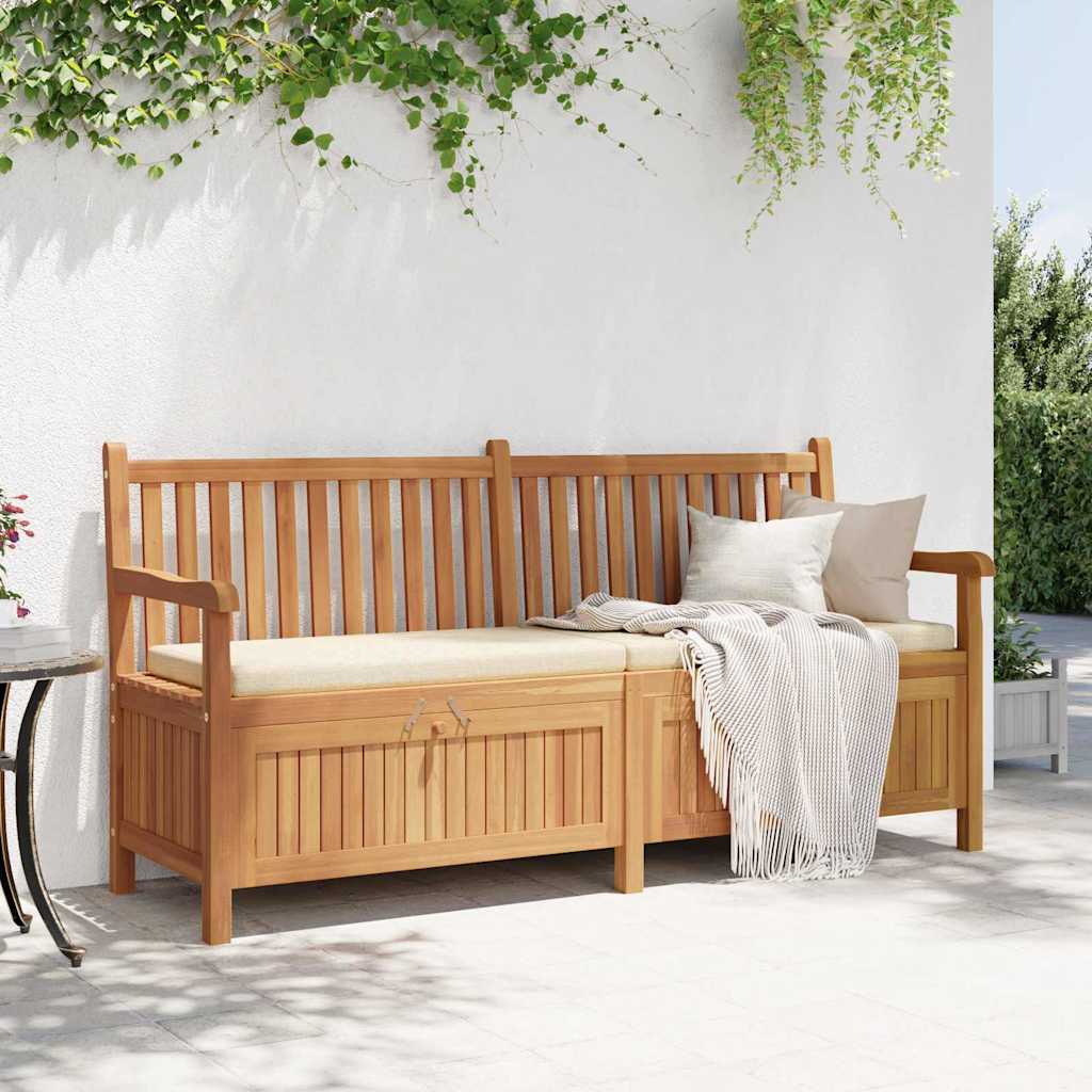 Banco de Armazenamento para Jardim Castanho 180 x 60 x 90 cm