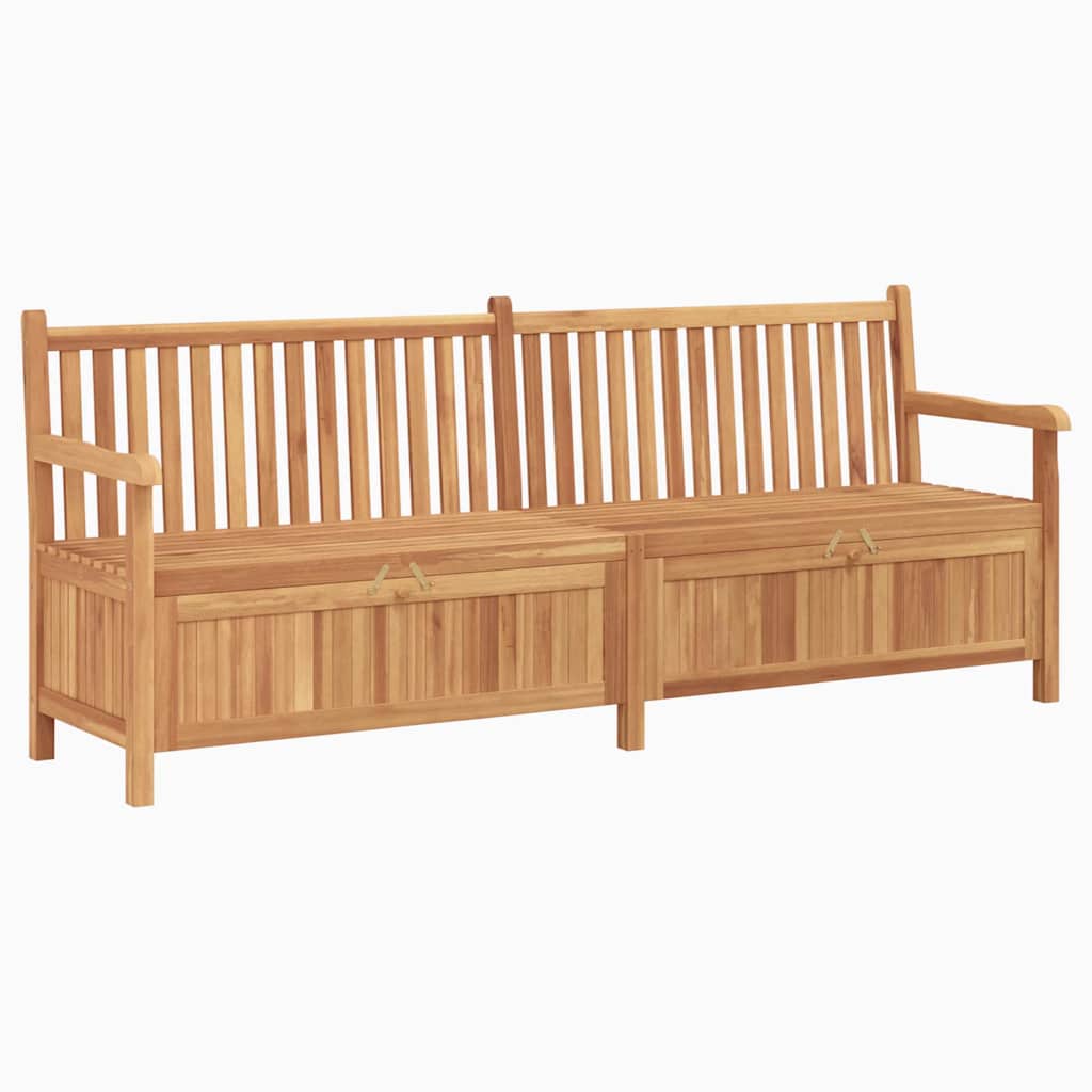 Banco de Armazenamento para Jardim Castanho 228 x 60 x 90 cm