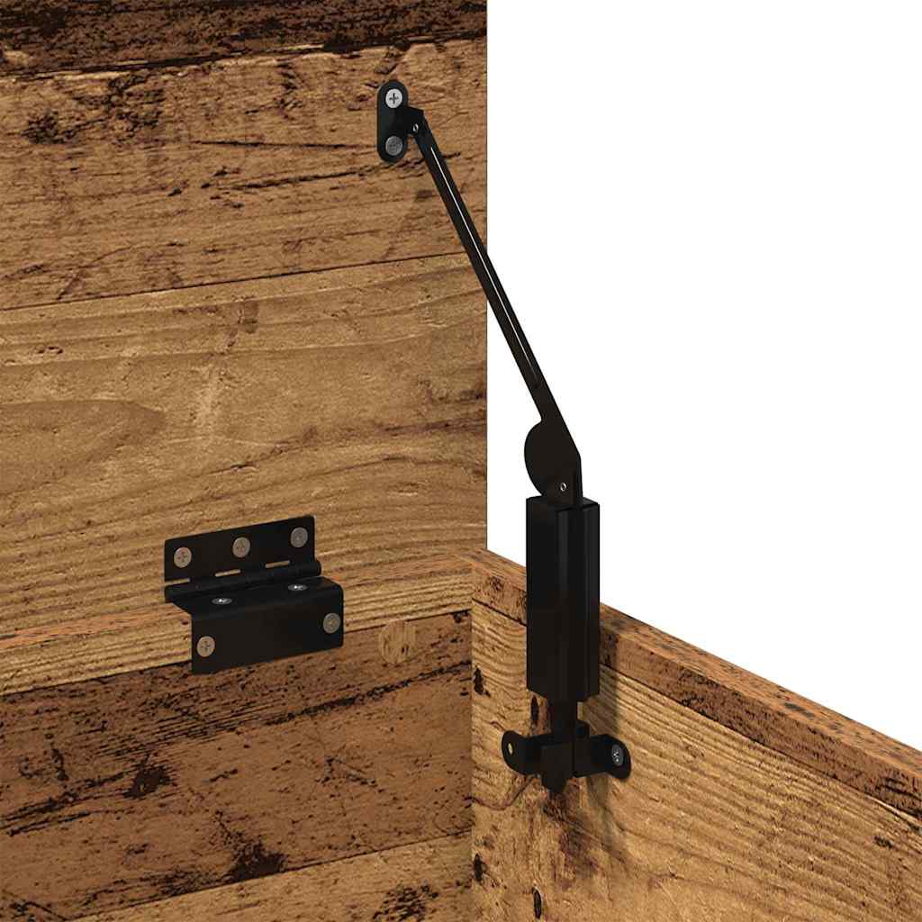 Caixa de Armazenamento Madeira Antiga 40 x 42 x 46 cm