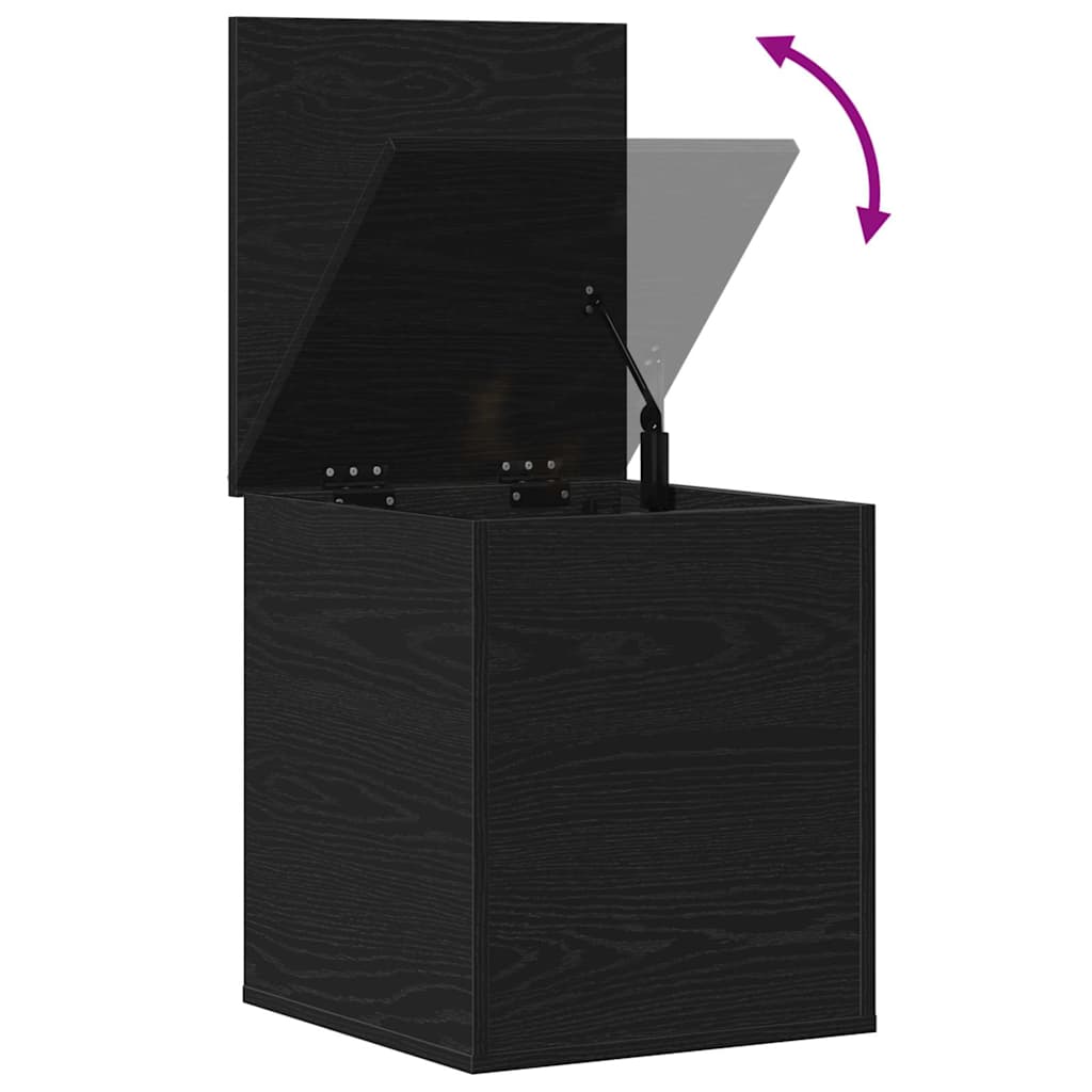 Caixa de Armazenamento Carvalho Preto 40 x 42 x 46 cm