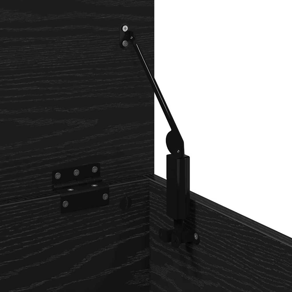 Caixa de Armazenamento Carvalho Preto 60 x 35 x 35 cm