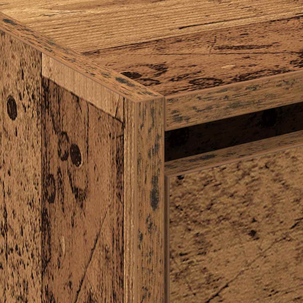 Armário para Sapatos com porta Madeira Antiga 60 x 21 x 57 cm