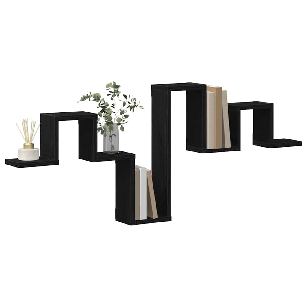 Prateleira de Parede Carvalho preto 104,5 x 10 x 43 cm