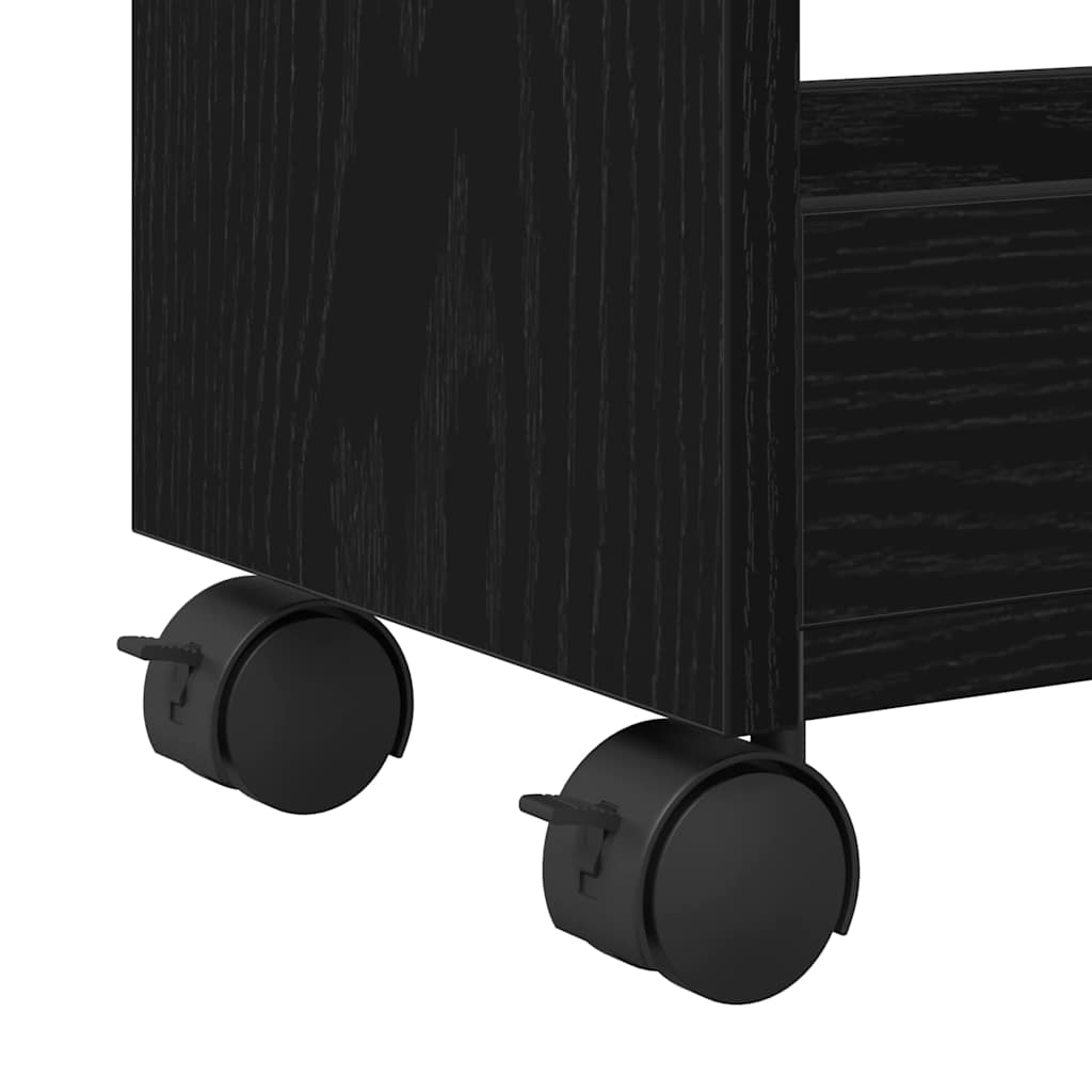 Armário Carvalho preto 60 x 22 x 79 cm Madeira processada