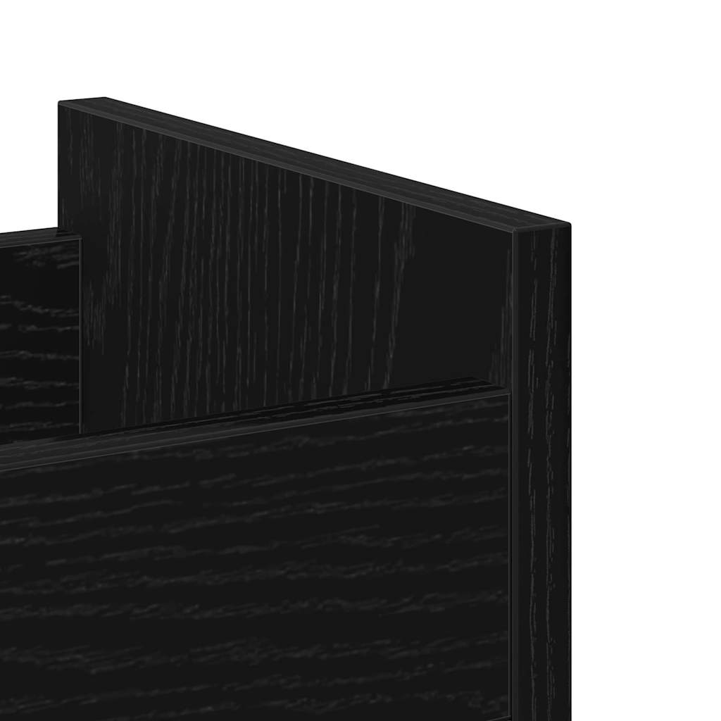 Armário Carvalho preto 60 x 22 x 79 cm Madeira processada