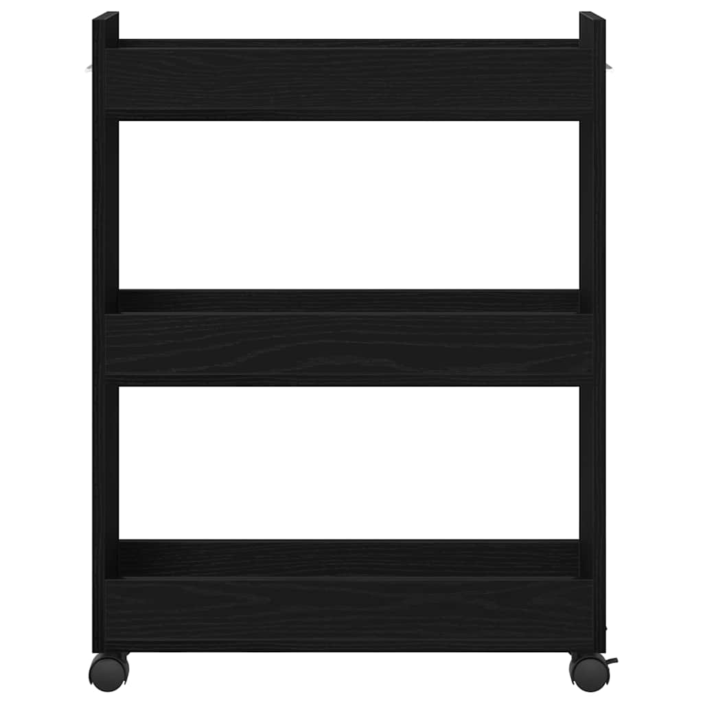 Armário Carvalho preto 60 x 22 x 79 cm Madeira processada