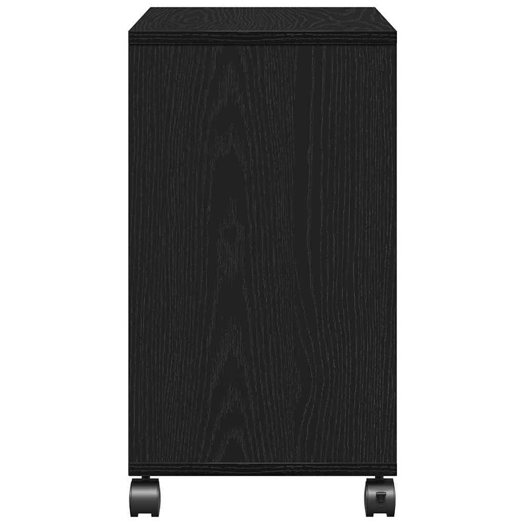 Mesa Lateral Carvalho preto 50 x 30 x 55 cm Madeira processada