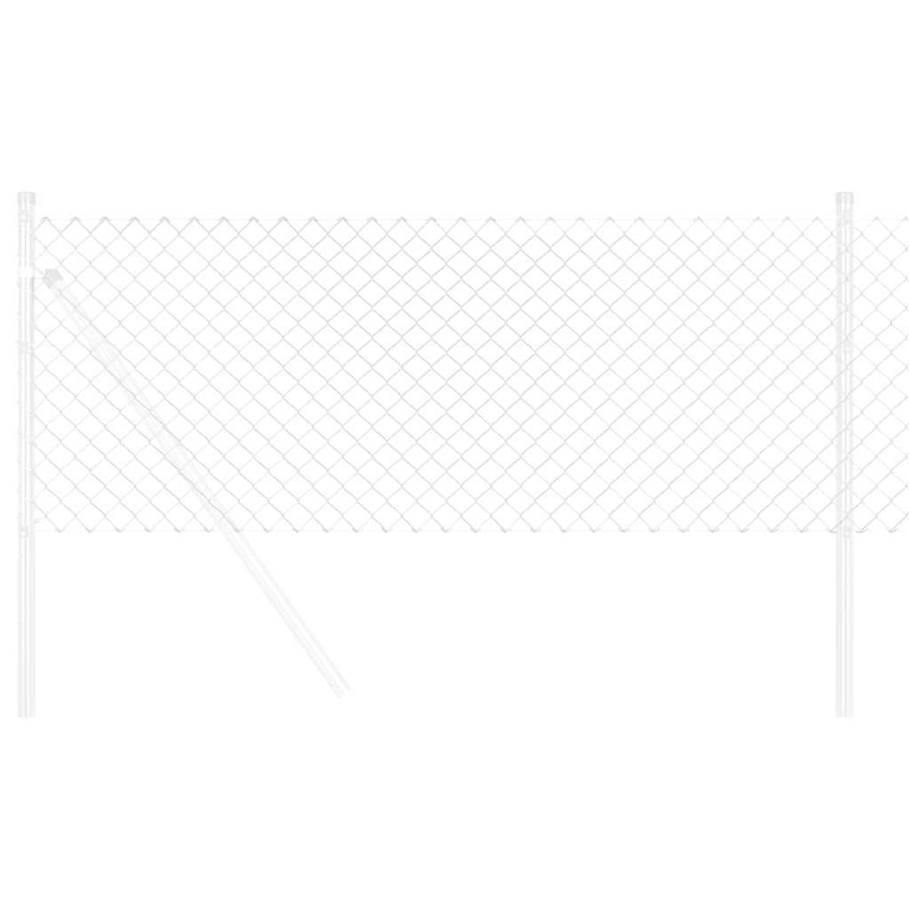 Cerca de Malha Prateado 10 x 0.6 m Aço galvanizado