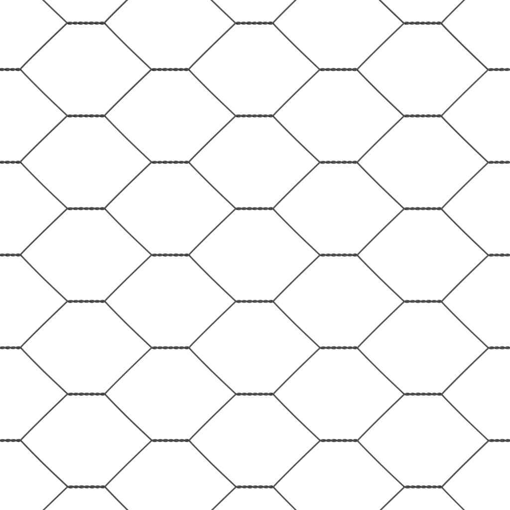 Cerca Hexagonal Cinzeto 0.4 x 50 m Aço