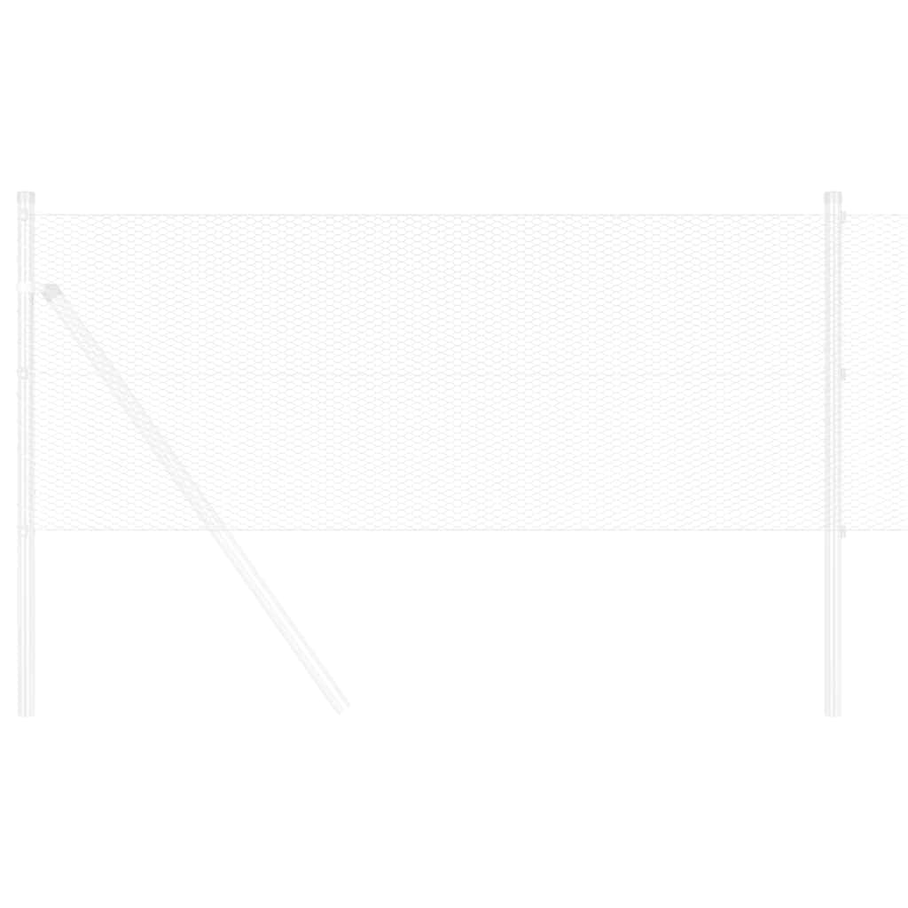 Cerca Hexagonal Prateado 0.5 x 10 m Aço galvanizado