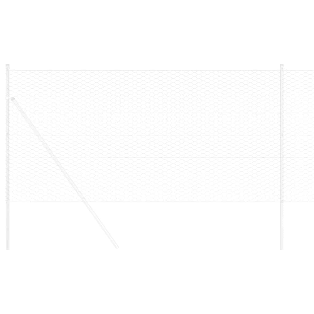 Cerca Hexagonal Prateado 1.4 x 25 m Aço galvanizado