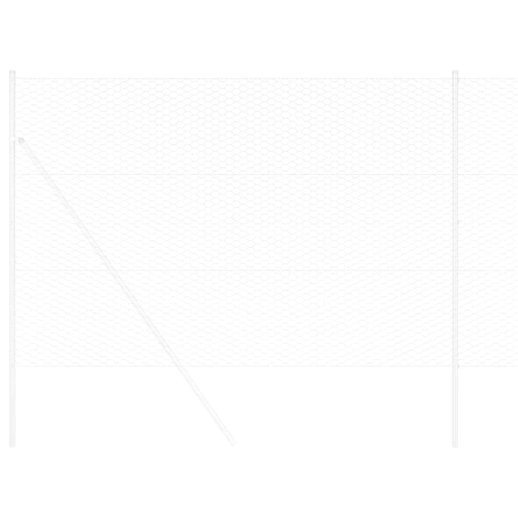 Cerca Hexagonal Prateado 1.6 x 25 m Aço galvanizado