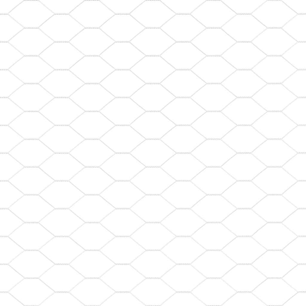Cerca Hexagonal Prateado 0.4 x 50 m Aço galvanizado