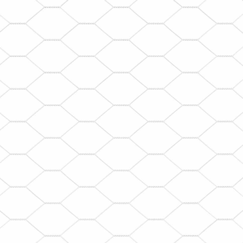 Cerca Hexagonal Prateado 0.4 x 50 m Aço galvanizado
