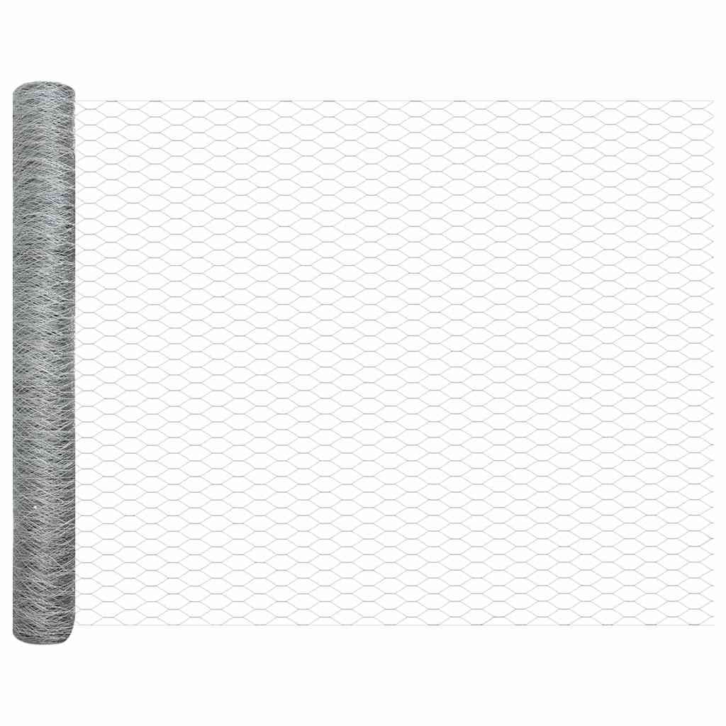 Cerca Hexagonal Prateado 1 x 50 m Aço galvanizado