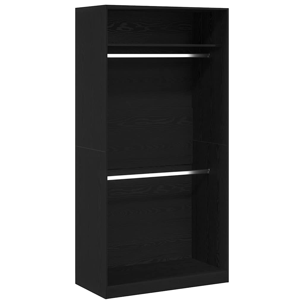 Guarda-roupa com prateleira Carvalho preto 100 x 50 x 200 cm